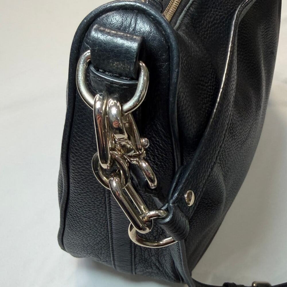 Kate Spade Black Pebbled Leather Crossbody Shoulder Bag Slouchy Everyday - Picture 12 of 16